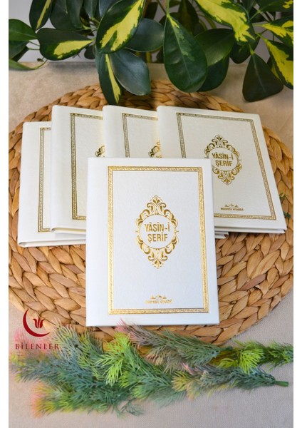 Yasin Kitabı Termoderi Kaplı-Arapça Türkçe Okunuşlu ve Mealli–mevlid ve Bebek Hediyeliğii (5 Adet)