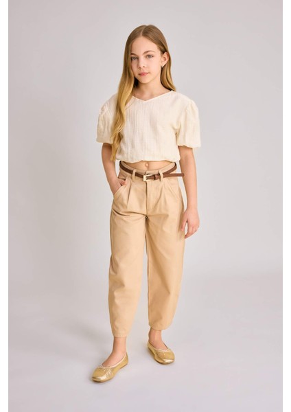 Kız Çocuk Kısa Kollu Bluz C0463A824SM