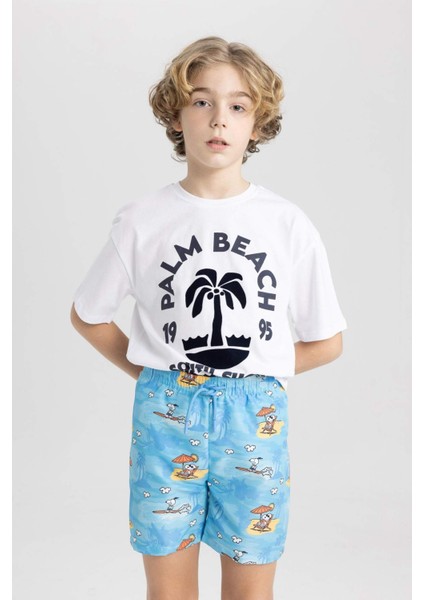Erkek Çocuk Snoopy Deniz Şortu C3581A824HS