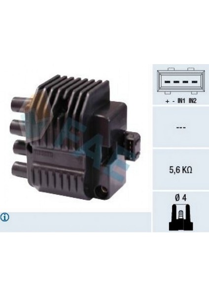 Zengezur Ateşleme Bobini Astra F-Corsa B 1.4i 16V-1.6İ 16V-TIGRA 1.4 16V-1.6 16V-VECTRA B 1.6i 16V