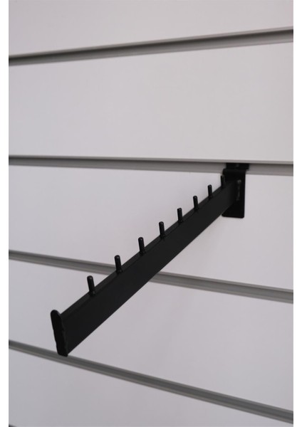 Kanallı Panoya Eğri Siyah Baston