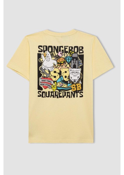 Erkek Çocuk SpongeBob Pijama Takımı Bisiklet Yaka Kısa Kollu Üst Şort C2845A824SM