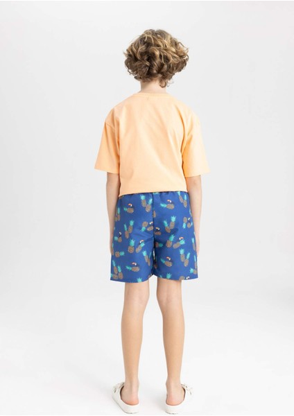 Erkek Çocuk Desenli Deniz Şortu B7451A824HS