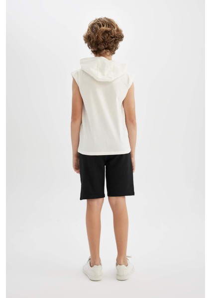 Erkek Çocuk NBA Los Angeles Lakers 2'li Takım Kapüşonlu Atlet Şort