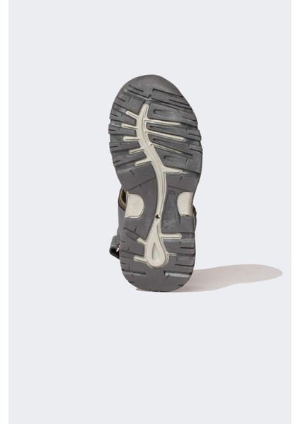 Erkek Çocuk Cırt Cırtlı Tırtıklı Taban Suni Deri Sandalet