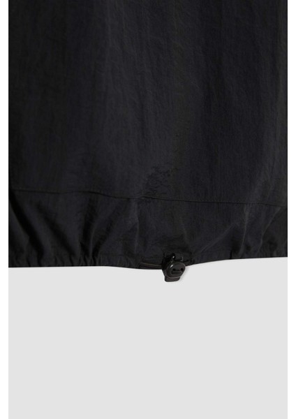 Kız Çocuk Fermuarlı Yaka Kısa Kollu Bluz C0461A824SP