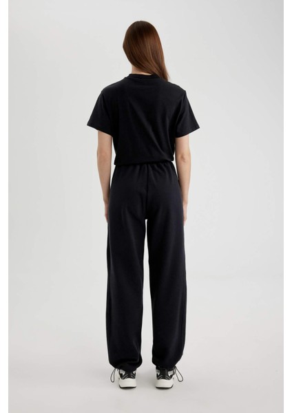 Relax Fit Beli Lastikli Cepli Paça Ayarlanabilir Lastikli Eşofman Altı C3839AX24SP