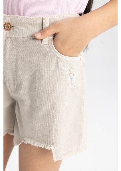 Kız Çocuk Jean Şort B5048A824SM