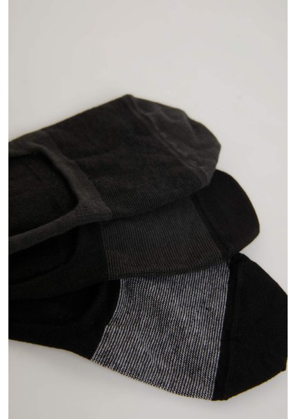 Erkek Dikişsiz 3'lü Pamuklu Babet Çorap C0181AXNS