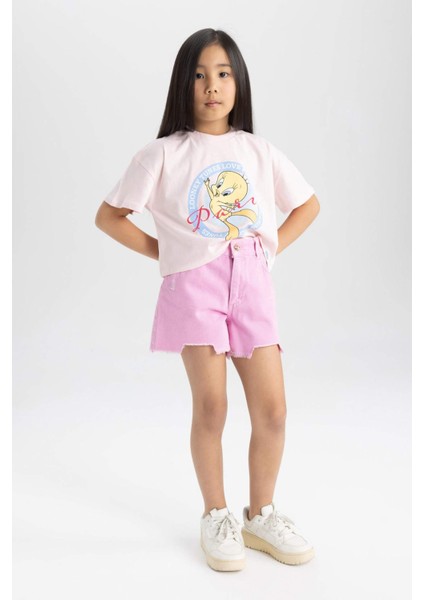 Kız Çocuk Jean Şort