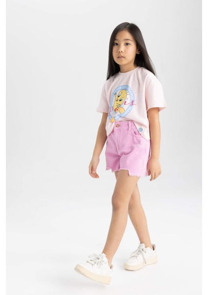 Kız Çocuk Jean Şort