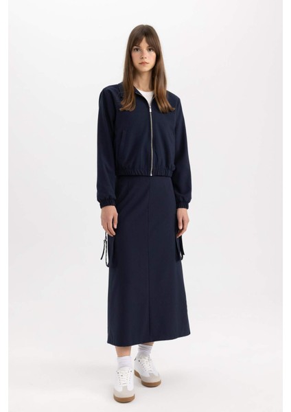 Kargo Cepli Maxi Tesettür Etek C4197AX24SP