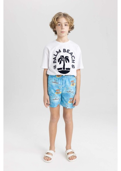 Erkek Çocuk Snoopy Deniz Şortu C3581A824HS