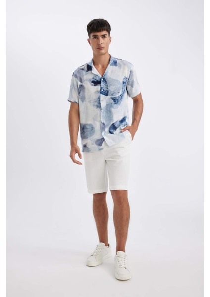 Modern Fit Yazlık Polo Yaka Kısa Kollu Gömlek C4118AX24SM