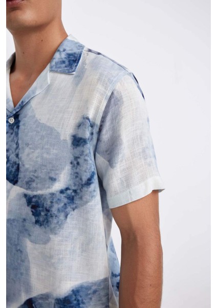 Modern Fit Yazlık Polo Yaka Kısa Kollu Gömlek C4118AX24SM