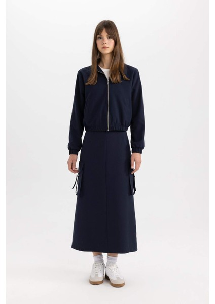 Kargo Cepli Maxi Tesettür Etek C4197AX24SP