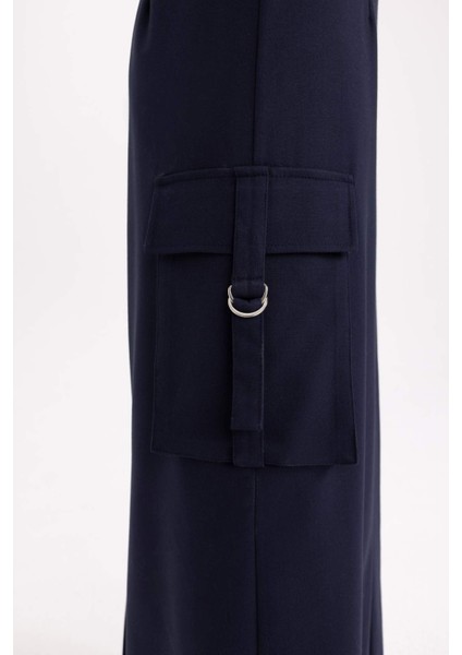 Kargo Cepli Maxi Tesettür Etek C4197AX24SP