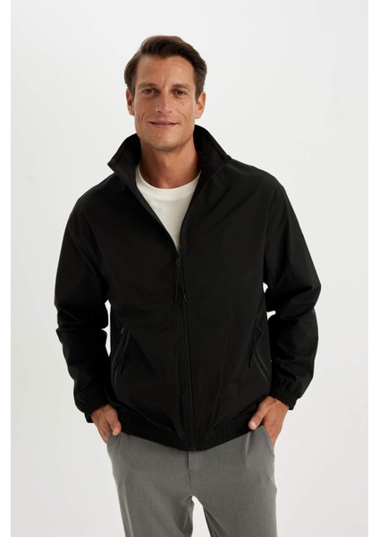 Regular Fit Dik Yaka Fermuarlı Cepli Mevsimlik Baharlık Ceket Mont C4563AX24AU