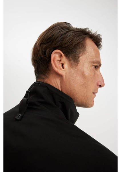 Regular Fit Dik Yaka Fermuarlı Cepli Mevsimlik Baharlık Ceket Mont C4563AX24AU