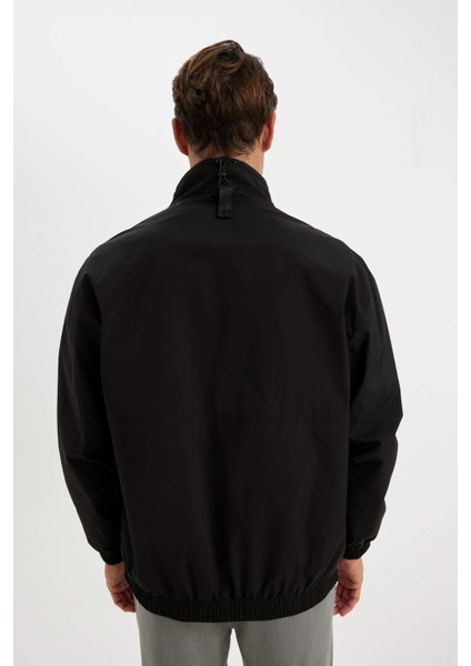 Regular Fit Dik Yaka Fermuarlı Cepli Mevsimlik Baharlık Ceket Mont C4563AX24AU