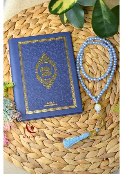 Yasin Tül Kese Termoderi Kaplı-Arapça Türkçe Okunuşlu ve Mealli–mevlid ve Bebek Hediyeliğii (1 Adet) fiyatları