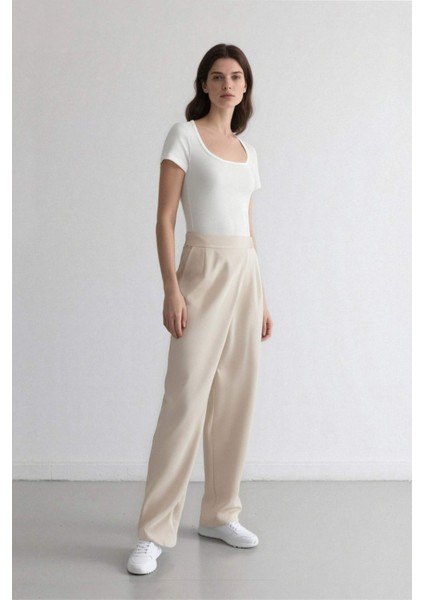 Beli Lastikli Keten Karışımlı Harem Pantolon C2100AX24SP