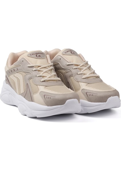 Erkek Bej Günlük Spor Ayakkabı Rahat Yürüyüş Koşu Sneaker Hafif Tabanlı