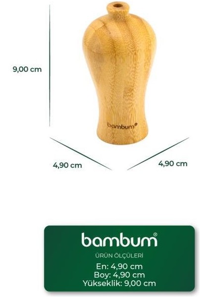 Guro - Bambu Vazo 9*4,9cm fırsatları