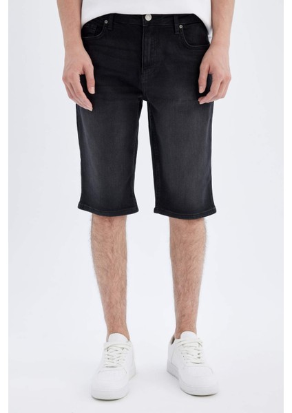 Regular Fit Jean Bermuda Şort C2694AX24SM
