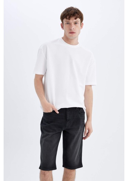 Regular Fit Jean Bermuda Şort C2694AX24SM