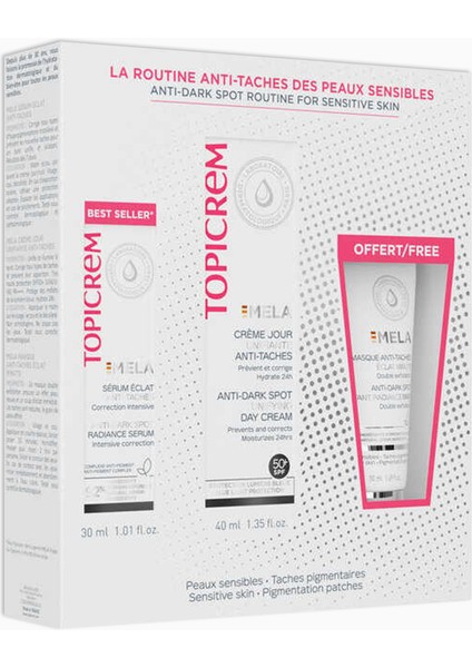 Mela Serum 30 ml + Mela Day Cream 50 Spf 40 ml + Mela Maske Hediyeli