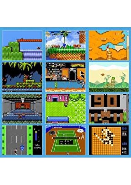 Retro 620 Oyunlu Nostalji Tv Atari Oyun Konsolu 2 Kollu Set (Scart Baslıksız)