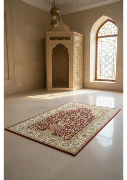 Lüks Dijital Baskılı Yumuşak Diz Acıtmayan Seccade