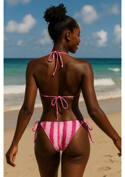 Üçgen Ipli Bikini Takım