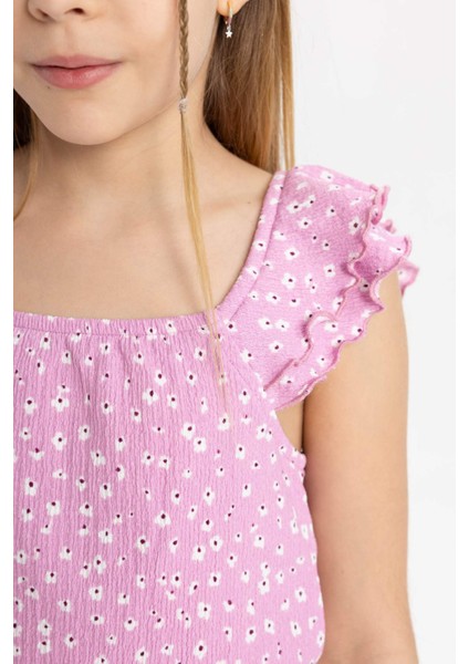 Kız Çocuk Desenli Bluz C3382A824SM