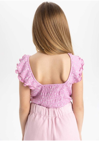 Kız Çocuk Desenli Bluz C3382A824SM