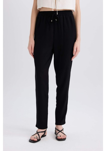 Belmando Harem Kumaş Pantolon Cepli Normal Bel Basic Düz Paça L3164AZ24SM