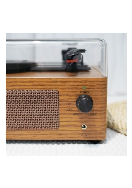 Fomix FM-108 Kahverengi Hoparlörlü Bluetoothlu Pikap Plak Çalar indirimleri