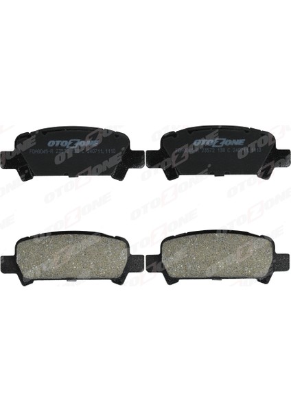 Zengezur Arka Fren Balata Subaru Impreza 2.0l EJ20 Gc Gd 98-05 / Forester 2.0l EJ20 S Turbo Sf 99-02 / Outbac