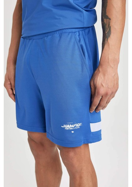Fit Slim Fit Dar Kesim Sporcu Kısa Paça Şort B5028AX24SP