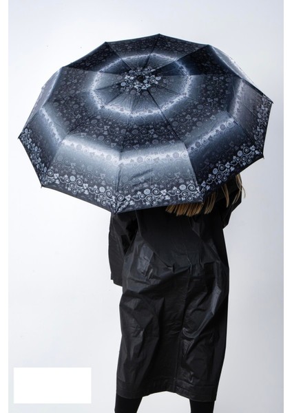 Kırmızı - Siyah Desenli Premium Seri 10 Telli Ahşap Saplı Tam Otomatik Kadın Şemsiye fiyatları