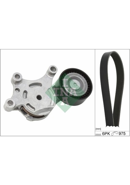 Zengezur Alternatör Gergi Kiti 6PK975 P207-P308-P3008-P5008-PARTNER-BERLINGO-C3-C4-C5-DS3-DS4 1.4-1.6 Hdi