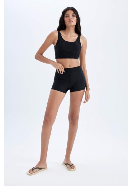 Fit Slim Fit Dar Kesim Sporcu Deniz Şortu B6397AX24HS