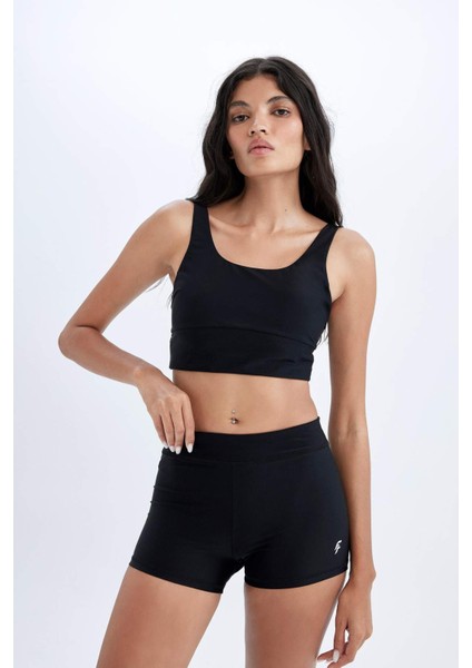 Fit Slim Fit Dar Kesim Sporcu Deniz Şortu B6397AX24HS