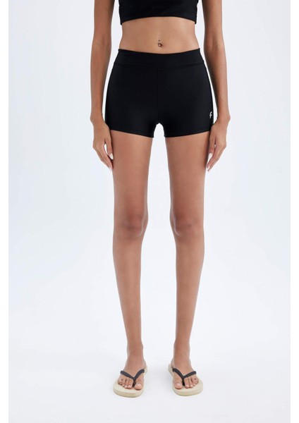 Fit Slim Fit Dar Kesim Sporcu Deniz Şortu B6397AX24HS