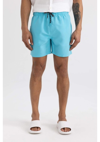 File Astarlı Kısa Boy Deniz Şortu N0131AZ24HS