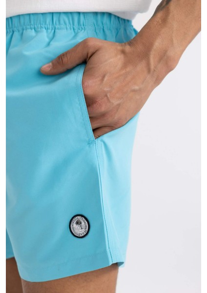 File Astarlı Kısa Boy Deniz Şortu N0131AZ24HS