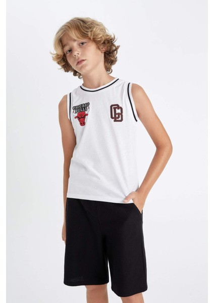 Erkek Çocuk NBA Chicago Bulls Bisiklet Yaka Atlet C4454A824HS