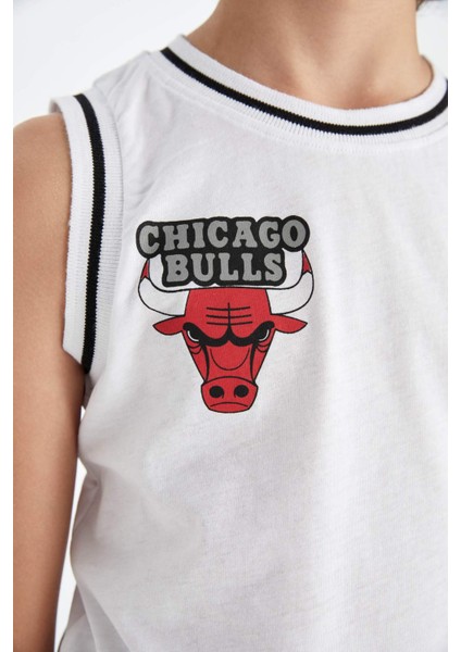 Erkek Çocuk NBA Chicago Bulls Bisiklet Yaka Atlet C4454A824HS