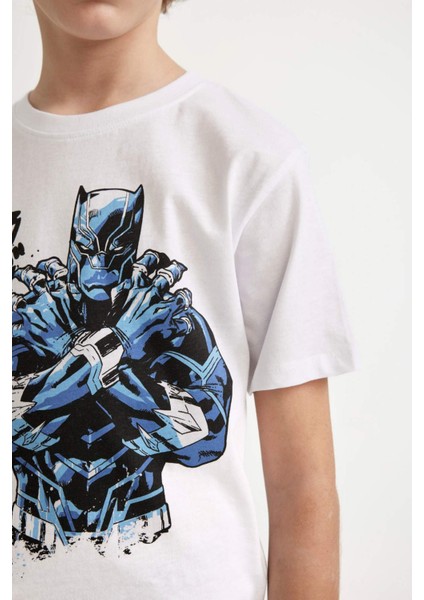 Erkek Çocuk Marvel Bisiklet Yaka Kısa Kollu Tişört C3103A824HS